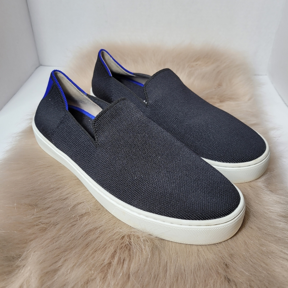 Rothy's Women's Black Knit Slip On 'The Sneaker Shoes Size 9